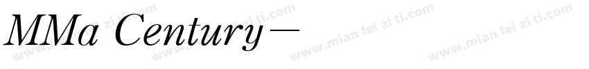 MMa Century字体转换